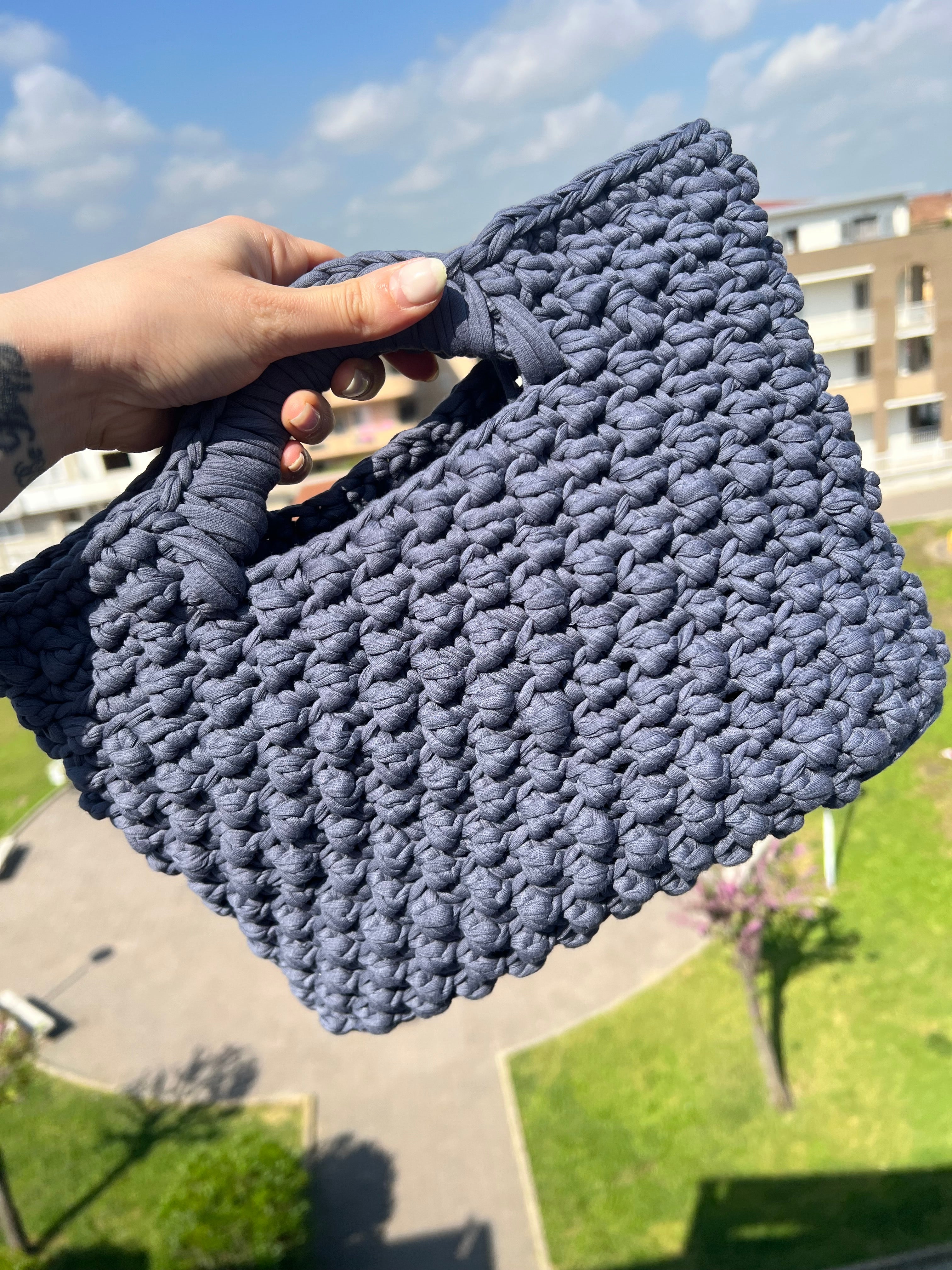Bubble Totè Bag Grigio