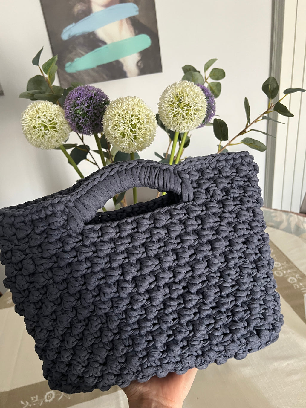 Bubble Totè Bag Grigio