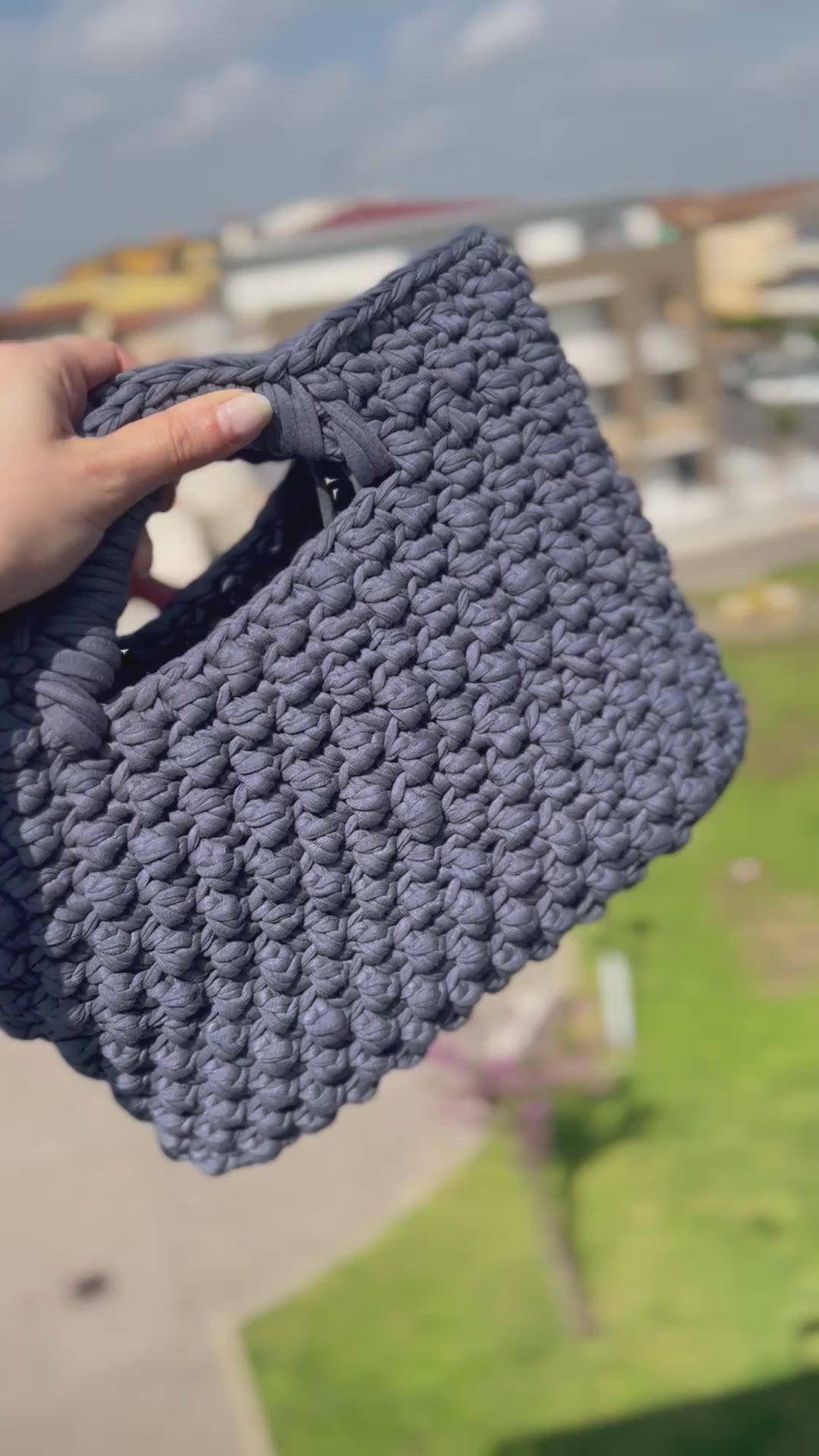 Bubble Totè Bag Grigio